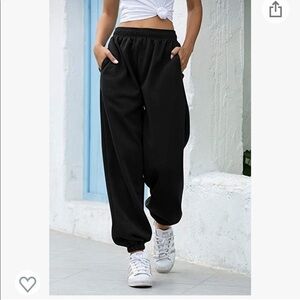 Women's Cinch Bottom Sweatpants Pockets High Waist Sporty Gym Athletic Fit